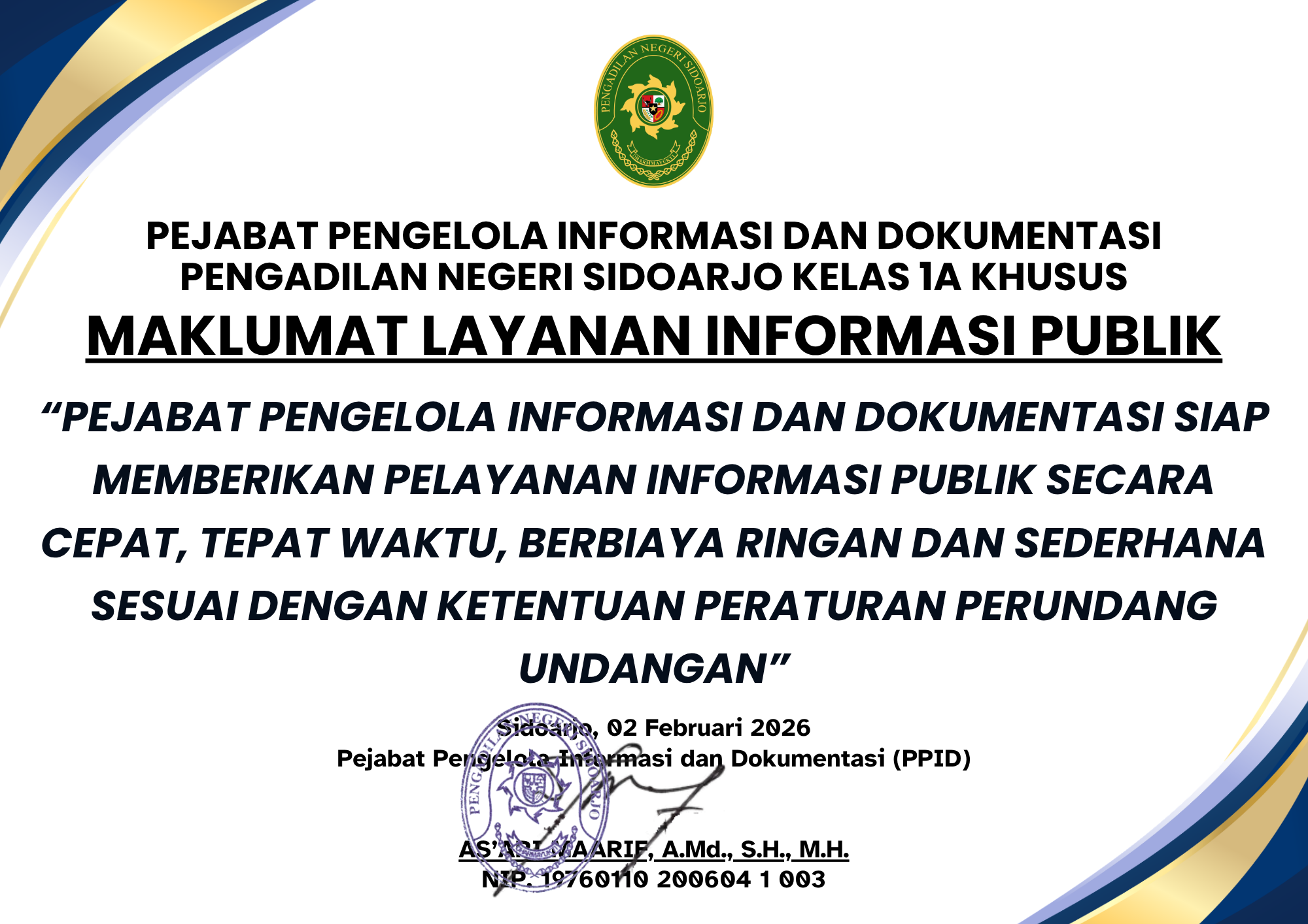 Maklumat Layanan Informasi