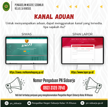 LAPORKAN JIKA ADA PENIPUAN