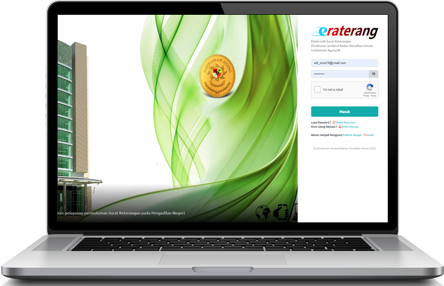 e-RATERANG (ELEKTRONIK SURAT KETERANGAN)